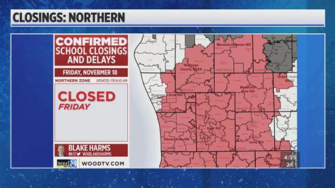 A closer look at today’s school closings – WOODTV.com