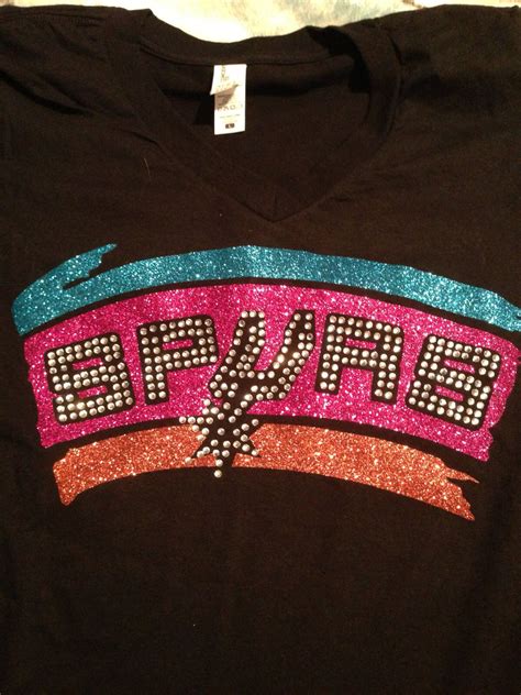 Spurs throwback bling shirt | Spurs shirt, Bling shirts, Spurs