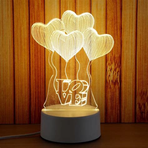 3D Transparent LED Night Lamps – PerfenQ