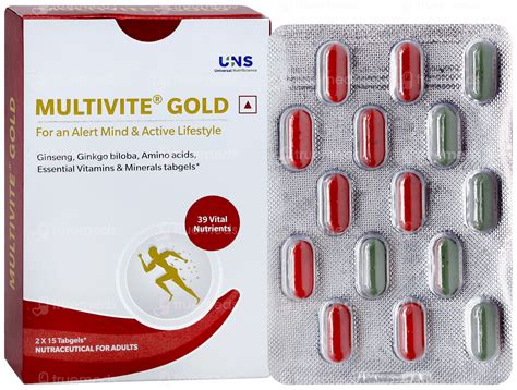 Multivite Gold Tabgels 15 - Uses, Side Effects, Dosage, Price | Truemeds