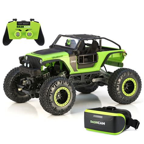 New Bright RC 1:14 Scale VR Dash Cam Rock Crawler Jeep Trailcat ...