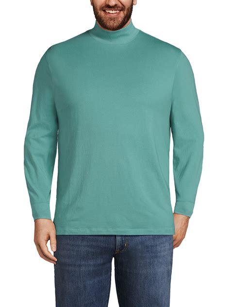 Lands' End Men's Big Super-T Mock Turtleneck - Walmart.com