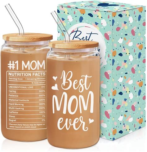 Amazon.com: Christmas Gifts for Mom and Dad -16 oz Coffee Glass, Gifts ...