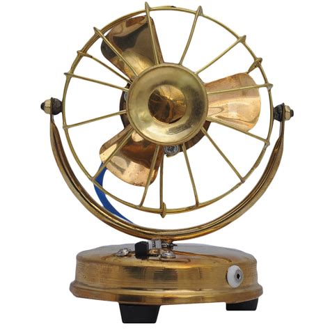 Buy Hind Trading Brass Table Fan Showpiece (Gold) Online at Low Prices ...