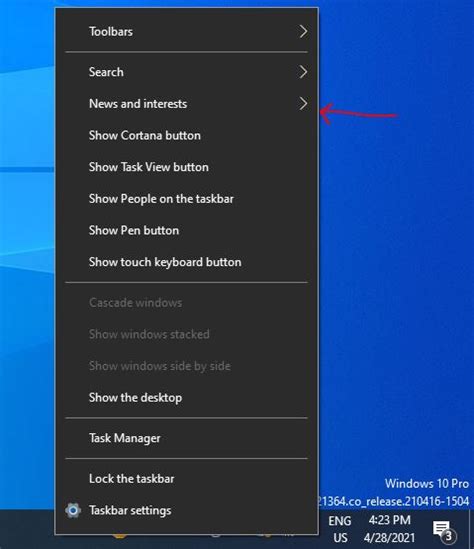 Image result for Taskbar PopupMenu