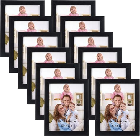 Giftgarden 6x8 Picture Frame Black 6 x 8 Photo Frames Bulk for Wall or ...