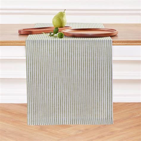 Amazon.com: Solino Home 100% Linen Table Runner, 14 x 72 in, Avocado ...