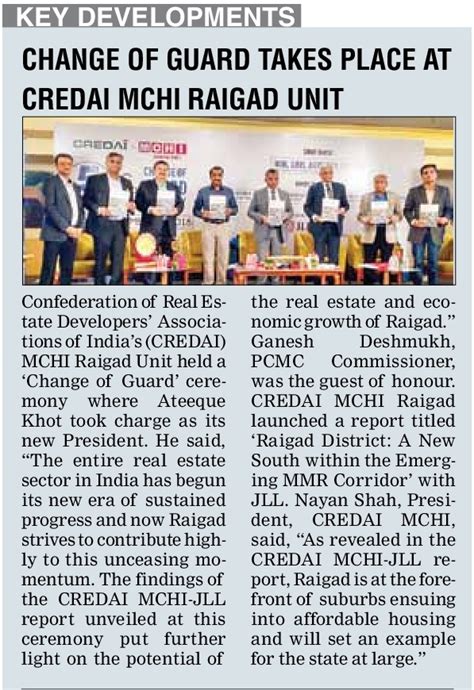 MCHI-CREDAI NEWSLETTER