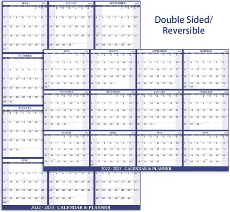 Yearly Wall Calendar 2022-2023 - Dry Erase Calendar India | Ubuy