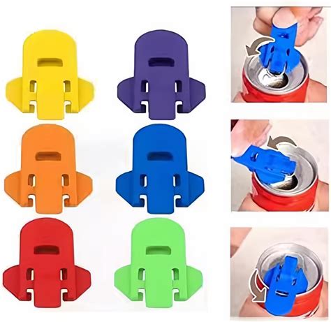 Amazon.com: 6 Pieces Soda Can Opener Pop Can Opener Manual Easy Can ...