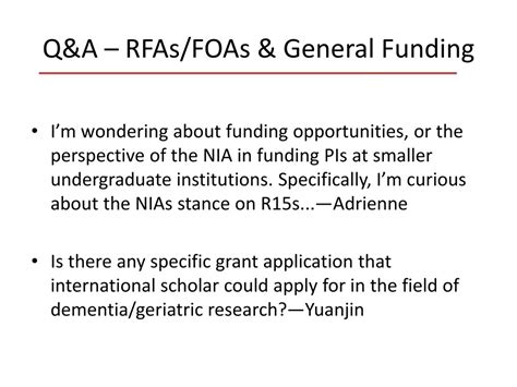 PPT - How to Get a Grant from NIA PowerPoint Presentation, free ...