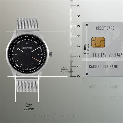 Joker & Witch Montego Black Dial Silver Mesh Strap Watch For Men