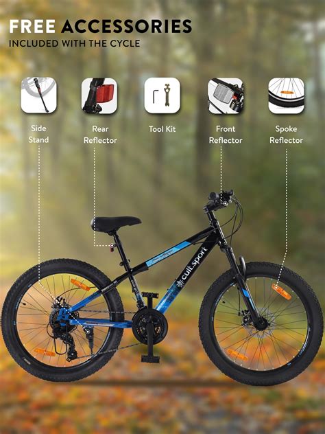 Buy Dauntless 24T Steel Mountain Bike – 21 Speed Shimano Gear, Dual ...