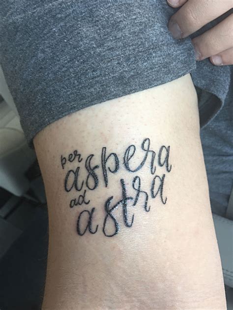 Per Aspera ad Astra | Tattoos with meaning, Tattoo designs, Elements tattoo