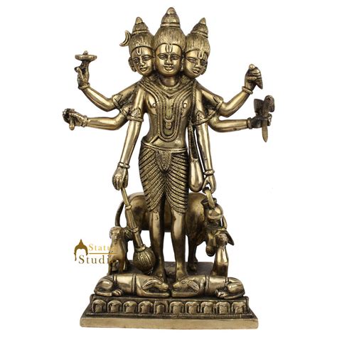 Hindu Trinity Of God Creator of Universe Lord Brahma Fine Murti Idol S ...
