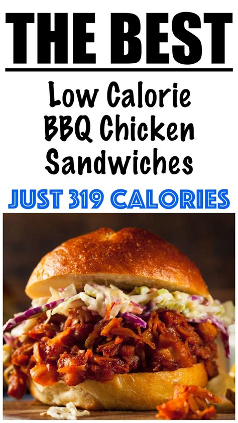 Low Calorie BBQ Chicken Sandwiches - Lose Weight By Eating