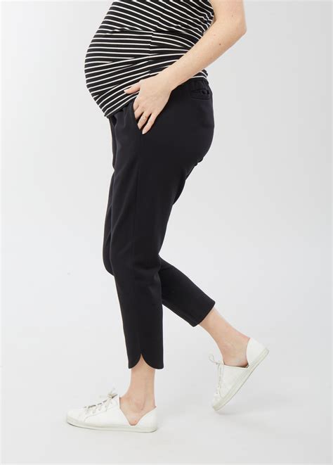 EveryWear Ponte Black Maternity Pants - Under The Belly – Ingrid+Isabel