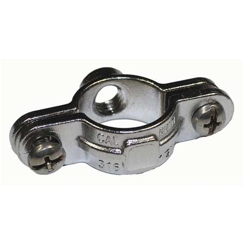 Calbrite Clamp, Conduit; Pipe Use, 4", 316 Stainless Steel, Polished ...