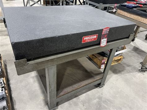PRECISION Granite Surface Plate on Steel Base, 36" x 48" x 6"