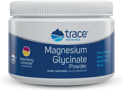 Amazon.com: Trace Minerals | Magnesium Glycinate Powder | 120 mg Supports Normal Sleep and Calm ...