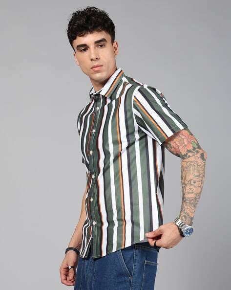 Buy Green Shirts for Men by Shein Online | sheinindia.in