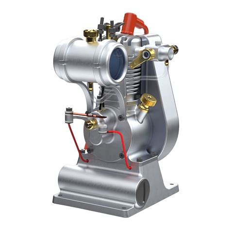 MUSA F1-2.7cc Mini Single-Cylinder 4-Cycle OHV Gas Stationary Engine 4 Stroke Air-cooled Engine ...