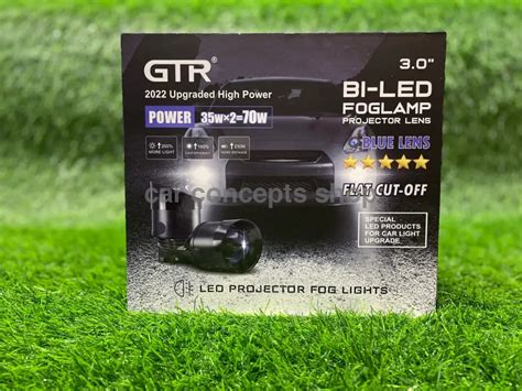 GTR Fog Projector Lamp with High/ Low Beam blue lens with bracket – Car ...