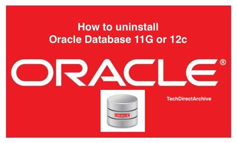 Image result for Uninstall Oracle Database