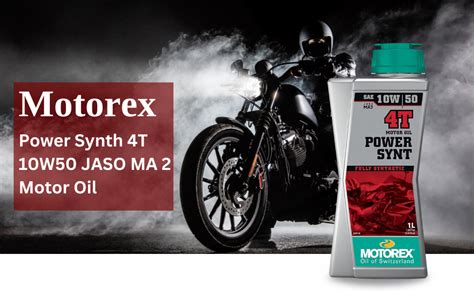 Motorex Power Synth 4T 10W50 Jaso Ma 2 Motor Oil - 1 Liter - Motorcycle ...