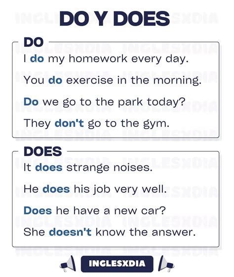 Curso de inglés en línea: Oraciones con do y does en inglés
