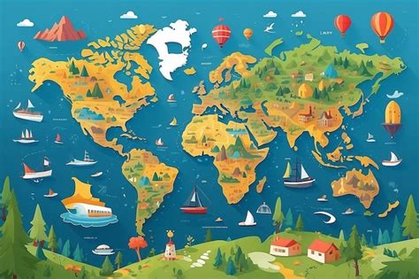 High Resolution Kids World Map 的图像结果