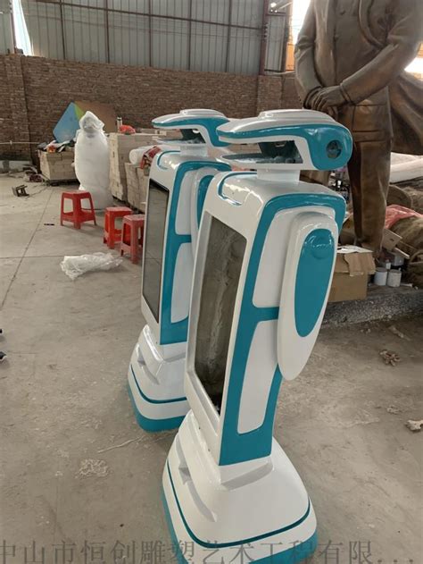 惠州玻璃钢机器人外壳厂家智能外壳个性接待机器人传单打印机器人 - 深圳市欧卡德玻璃钢装饰工程有限公司
