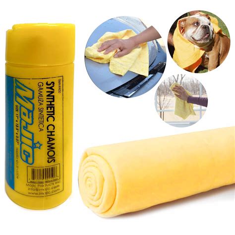 ATB Super Absorbent Synthetic Chamois Car Wash Towel, Automotive Care Drying Cloth Wipe ...