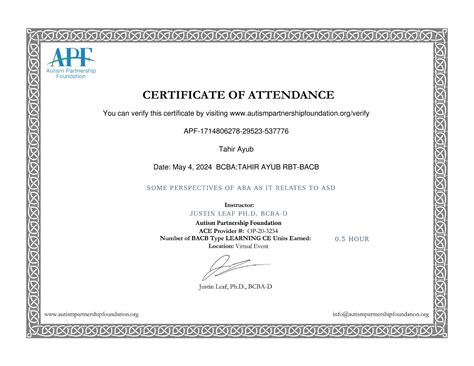 Tahir-Ayub-RBT-BACB-Quiz-Cert-ABA-ASD-Autism-Partnership-Foundation-1 ...