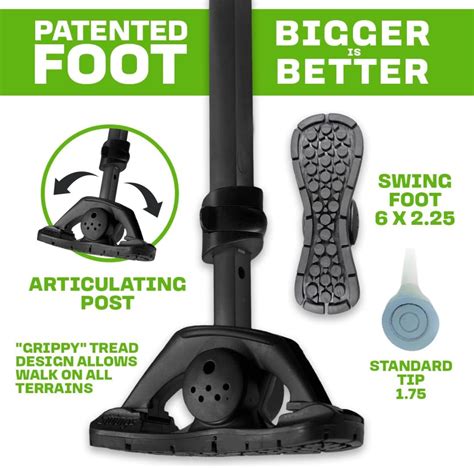 Buy Dynamo Swing Cane - Lightweight Walking Cane for Men and Women - The Most Stable Active Cane ...