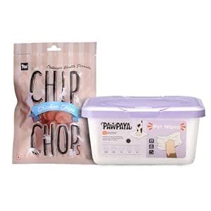 Combo of Pawpaya 5 in 1 Multipurpose Plant-Based Pet Cleaning Wipes ...