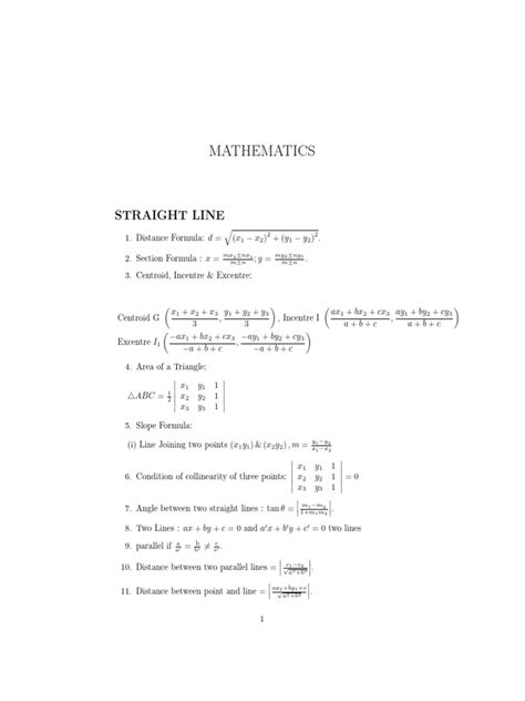 Image result for Mathematics Formula Sheet
