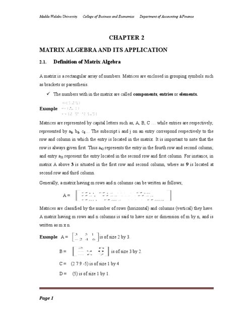 Image result for Matrices Chapter 2