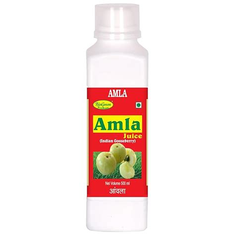 Buy Biogreen Amla Juice, 500 ml | 19 Minutes Delivery | Apollo Pharmacy