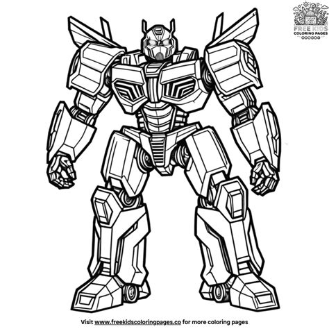 Vibrant Bumblebee Transformer Coloring Pages For Young Fans
