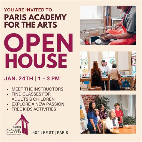 Paris Academy for the Arts- FREE Open House in Paris, TN, 402 Lee St ...