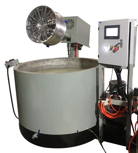 Wheel Polishing Machine with Abrasive Medias, Wheel Polisher for Alloy Wheels - Machine and ...