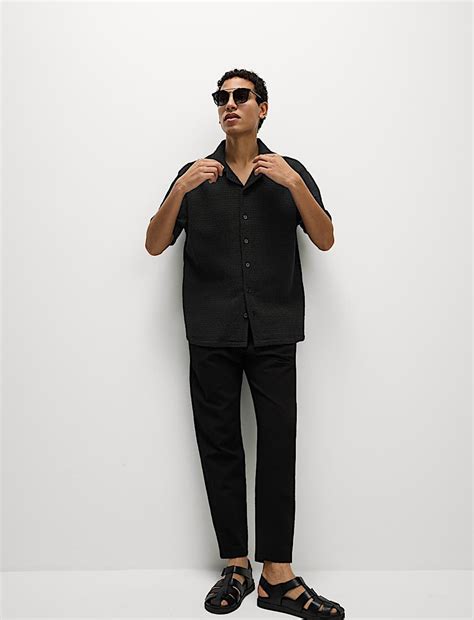 Buy Pure Cotton Knitted Shirt at Marks & Spencer