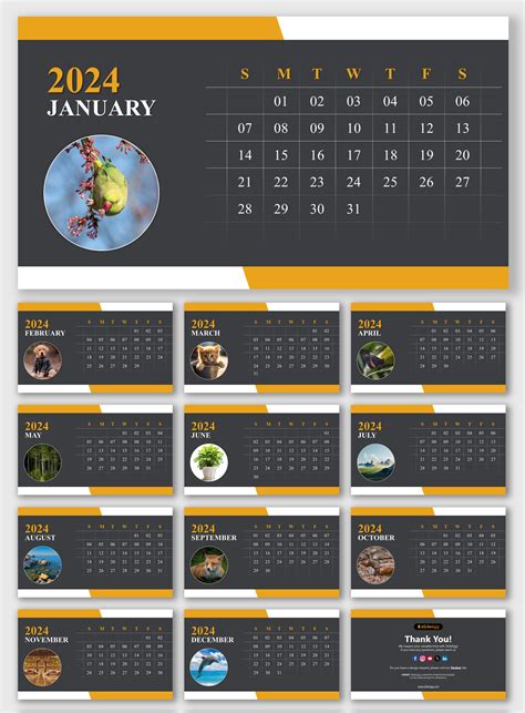 Free Google Slides Calendar Template for 2024