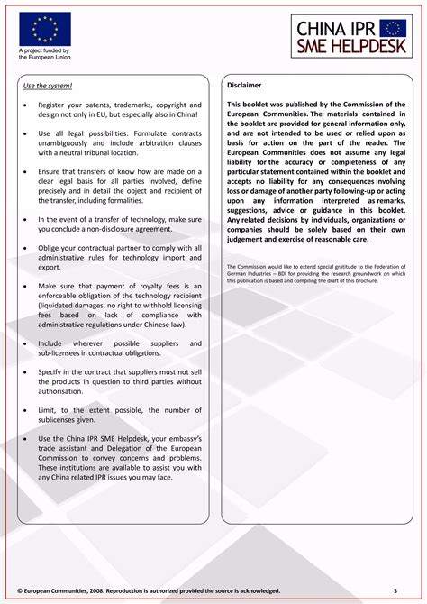 Technology Transfer To China Guidance For Business | PDF
