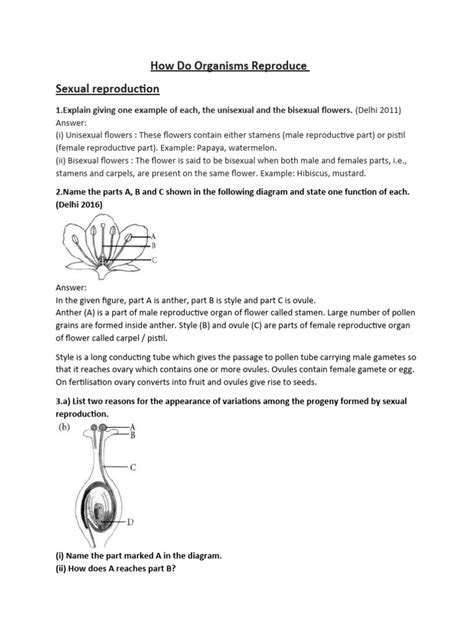 Image result for Reproduction Class 10 PDF