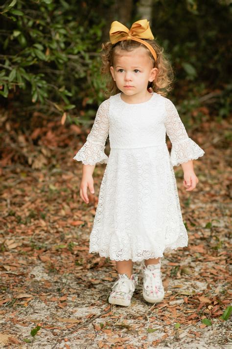 White Baptism Dress-flower Girl Dress-white Girls Dress Baby | Etsy