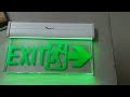 Emergency Exit Lights - LED Sleek Exit Light Manufacturer from Vasai