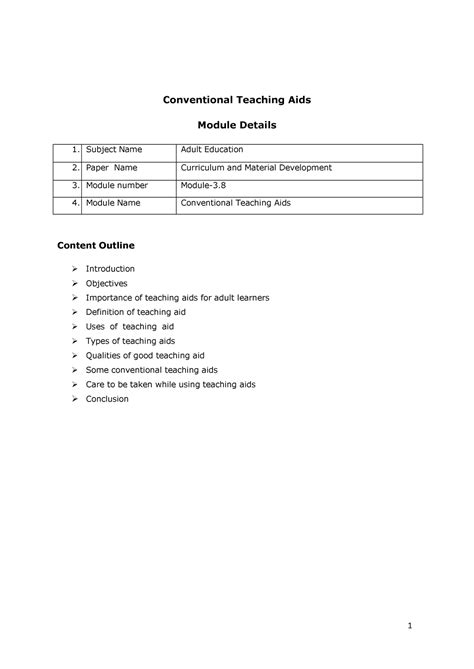 Conventional Teaching Aids - ####### Conventional Teaching Aids ...