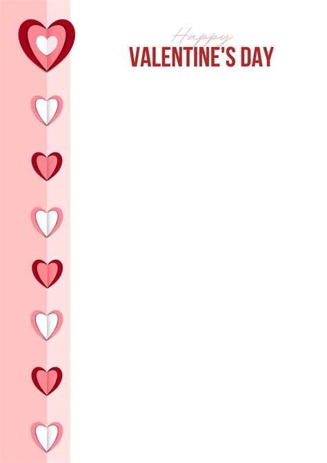 Download Pink And White Valentine Background Template | Wallpapers.com
